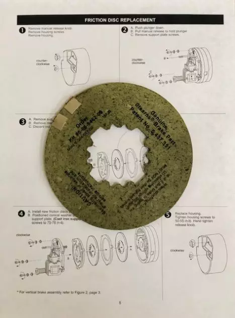 Metal disc in between pads